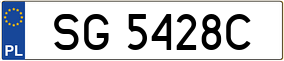 Trailer License Plate